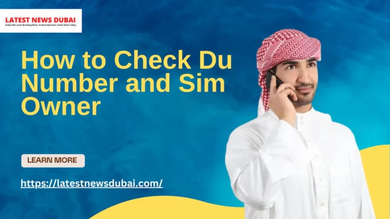 How to Check Du Number and Sim Owner
